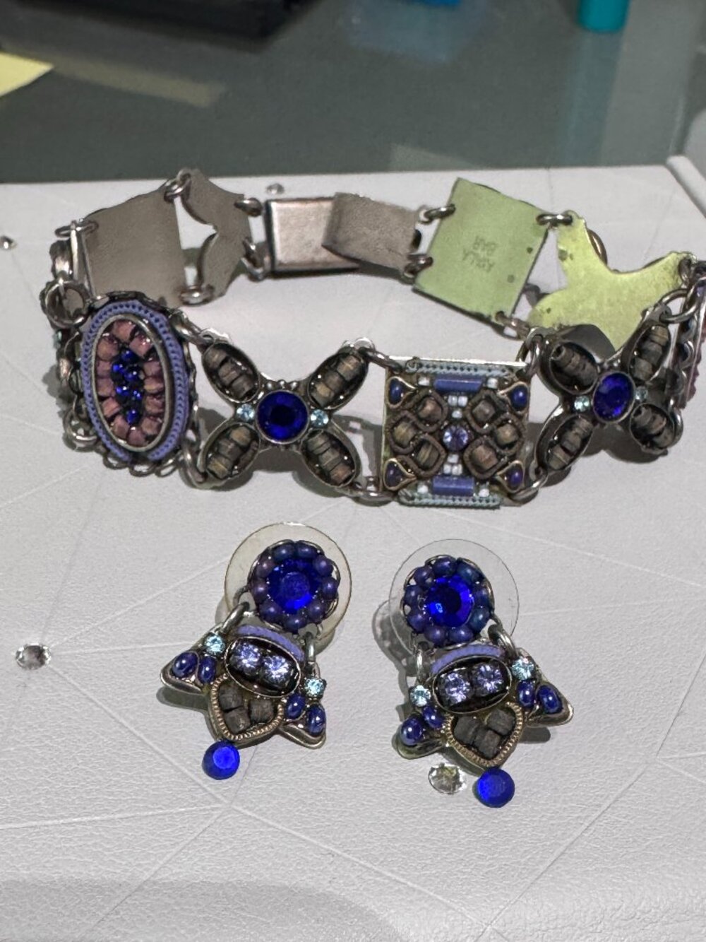 ✨💎 Ayala Bar Signed Bracelet & Earring Set — Handcrafted Wearable Art 💎✨